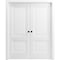 Sartodoors Sliding Closet Bypass Doors 64 x 80in, Sete 6933 Light Grey Oak W/ Frosted Glass, Sturdy Rails SETE6933DBD-OAK-64 - alternate 1